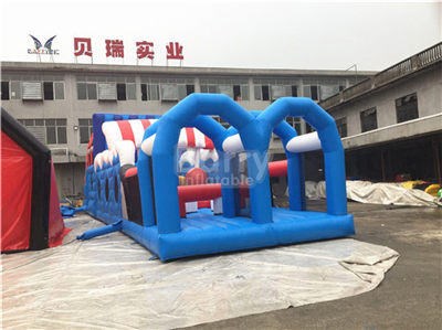 2018 popular inflatable obstacle game durable PVC obstacle course BY-OC-087